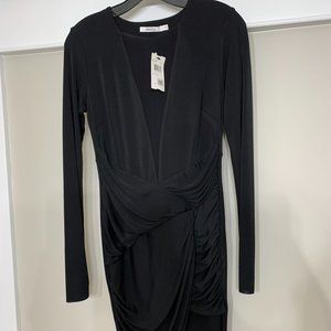 NWT Bailey 44 Black and Mesh Libido Dress